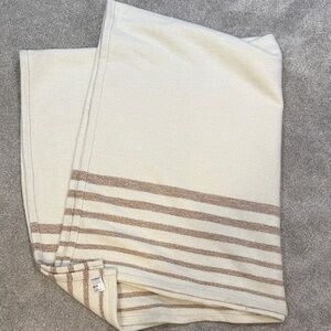 Bungalow 70"x55" Arctic Ivory Throw Blanket. Crate & Barrel